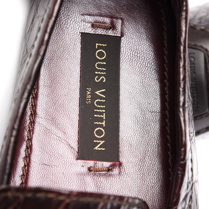 Louis Vuitton Mens Crocodile Monte Carlo Loafers 10 Cacao 7 of 10
