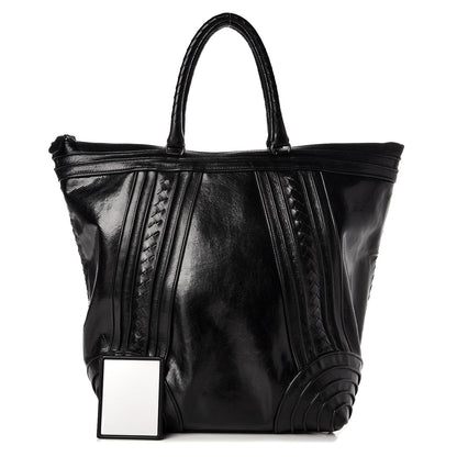 Bottega Veneta Karung Intrecciato Tote Nero Black 1 of 10