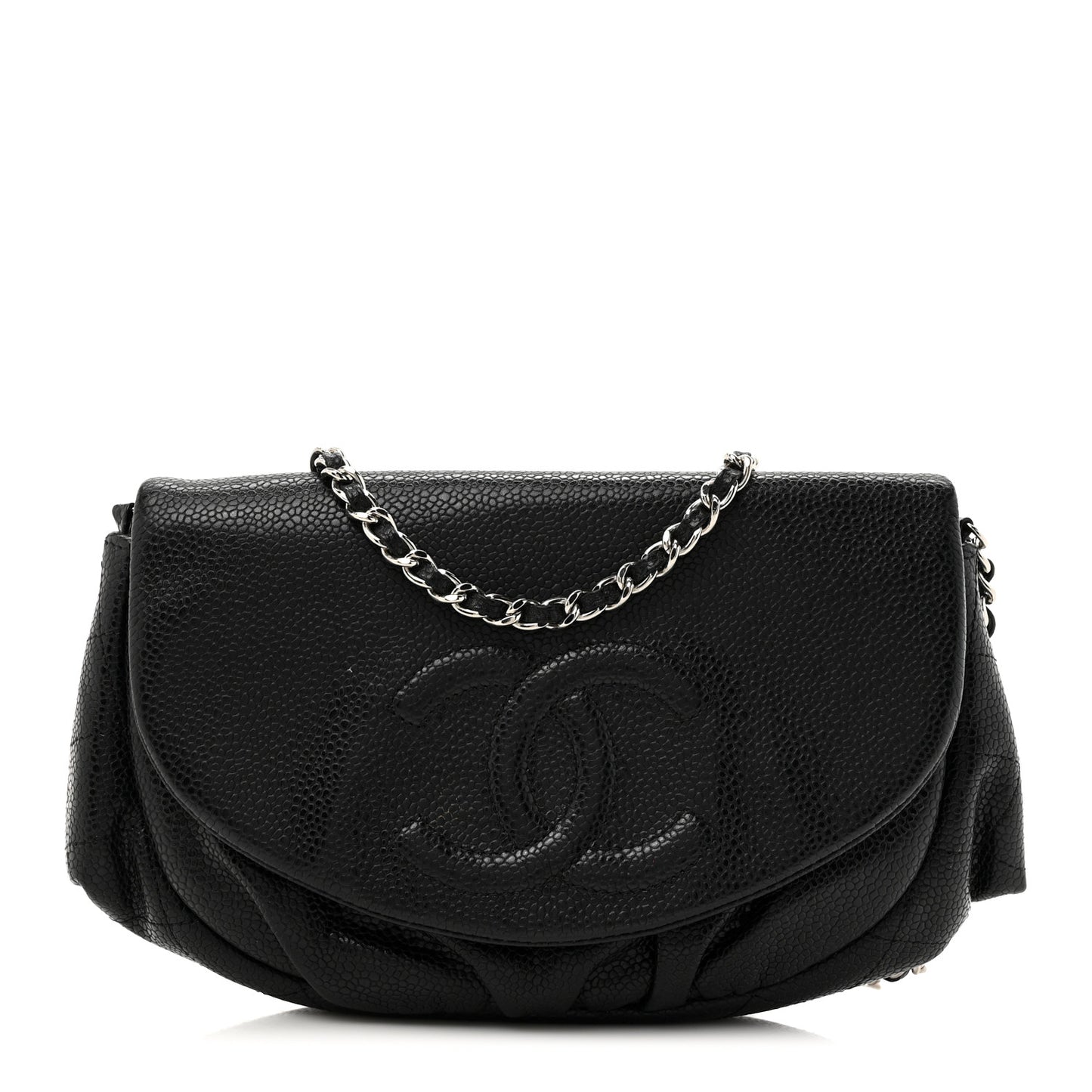 Caviar Half Moon Wallet On Chain WOC Black
