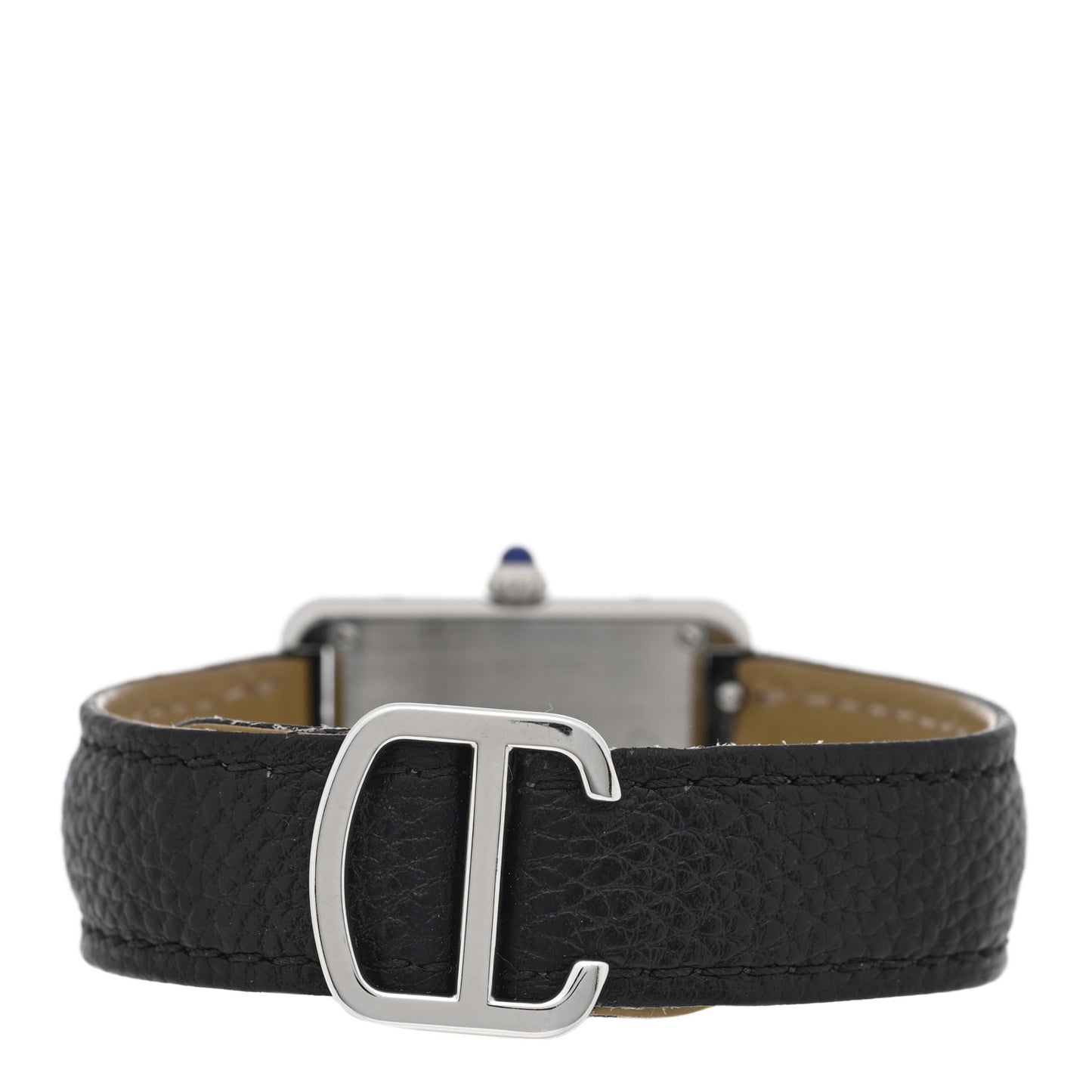 Stainless Steel Calfskin 24mm Tank Solo Quartz Watch