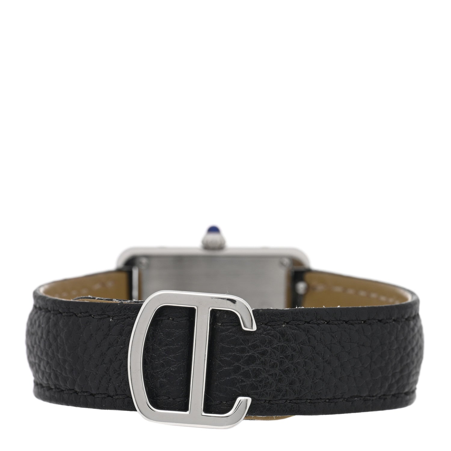 Cartier Stainless Steel Calfskin 24mm Tank Solo Quartz Watch 3 of 5