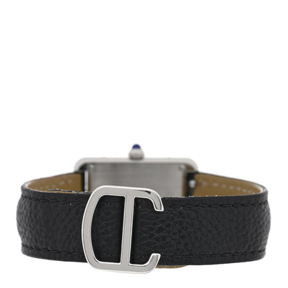 Cartier Stainless Steel Calfskin 24mm Tank Solo Quartz Watch 3 of 5