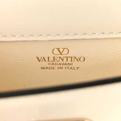 Valentino Garavani Vitello Mini Monochrome Rockstud Flip Lock Shoulder Bag Ivory 6 of 11