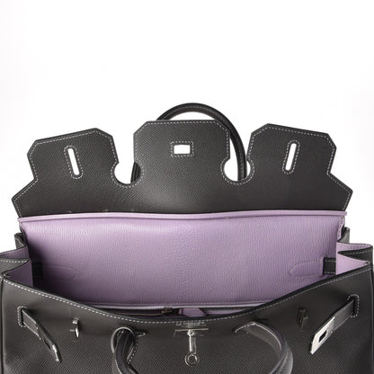 Hermes Epsom Horseshoe Birkin 35 Etain Lilac 16 of 27