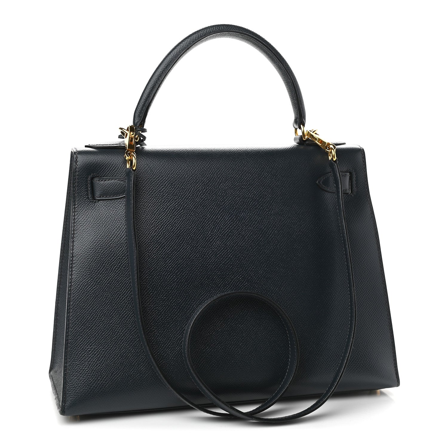 Hermes Courchevel Kelly Sellier 28 Bleu Marine 3 of 11
