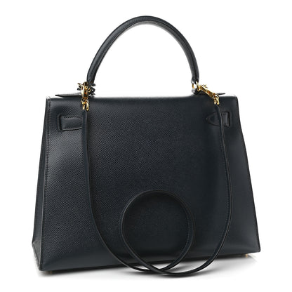 Hermes Courchevel Kelly Sellier 28 Bleu Marine 3 of 11