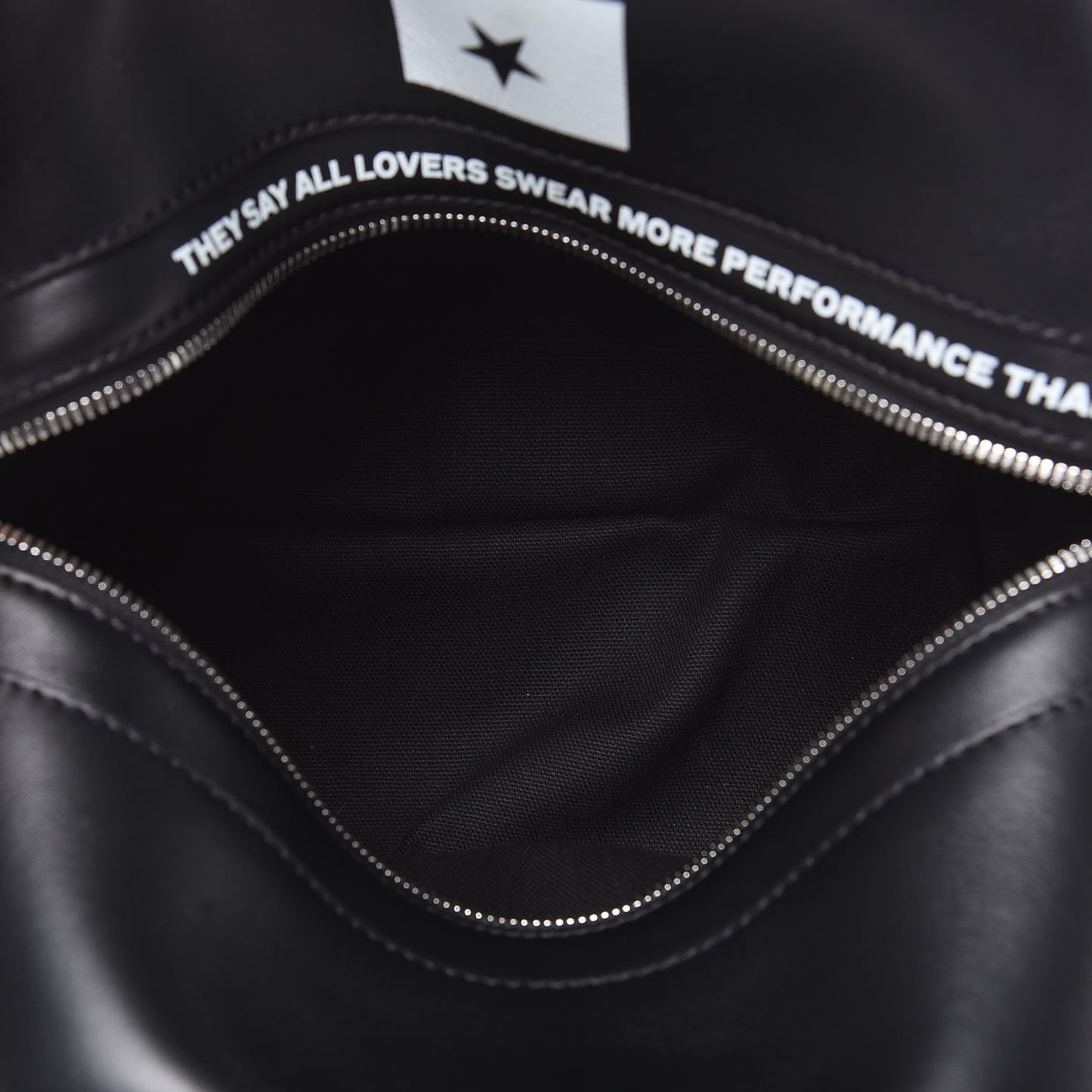 Smooth Calfskin Montage Print Small Cube Bowling Bag Black