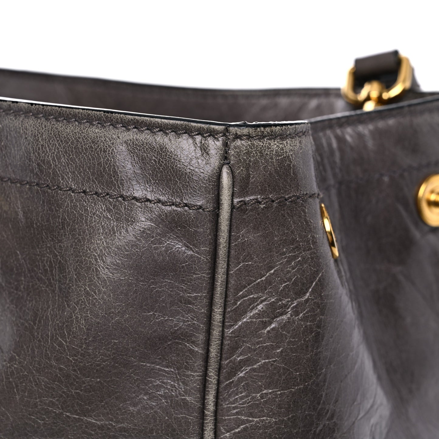 Glace Calf Front Pocket Tote Astrale