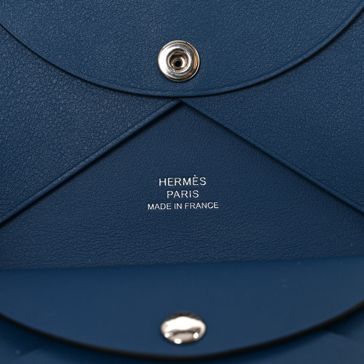 Hermes Swift Bateaux en Papier Calvi Duo Card Case Deep Blue 6 of 8