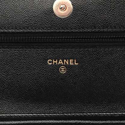 Chanel Caviar Quilted Wallet On Chain WOC Black 5 of 11