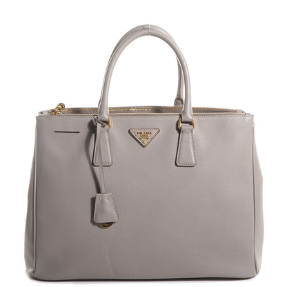 Prada Saffiano Lux Large Double Zip Tote Pomice 1 of 10