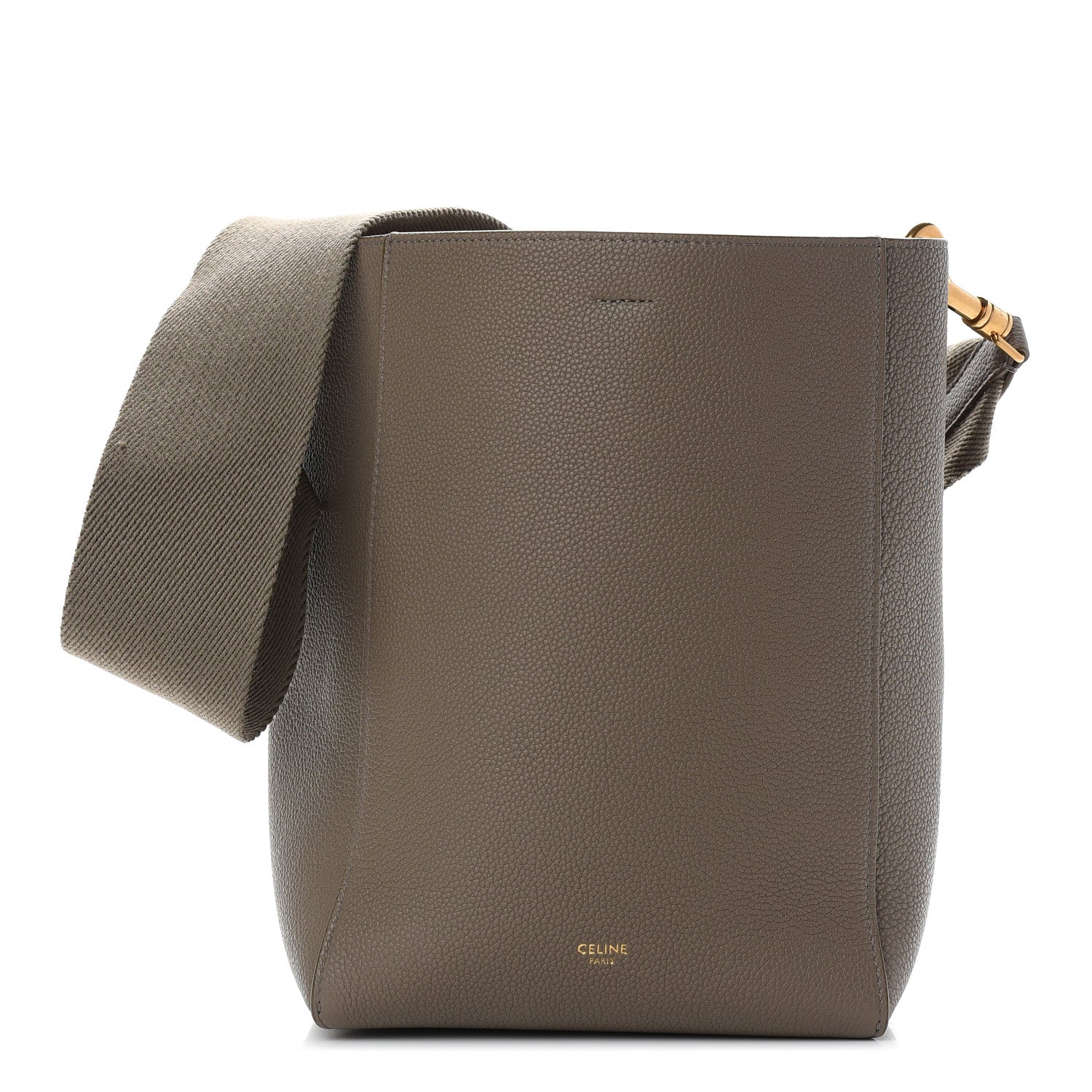 Celine Soft Grained Calfskin Small Sangle Bucket Bag Taupe 1 of 9