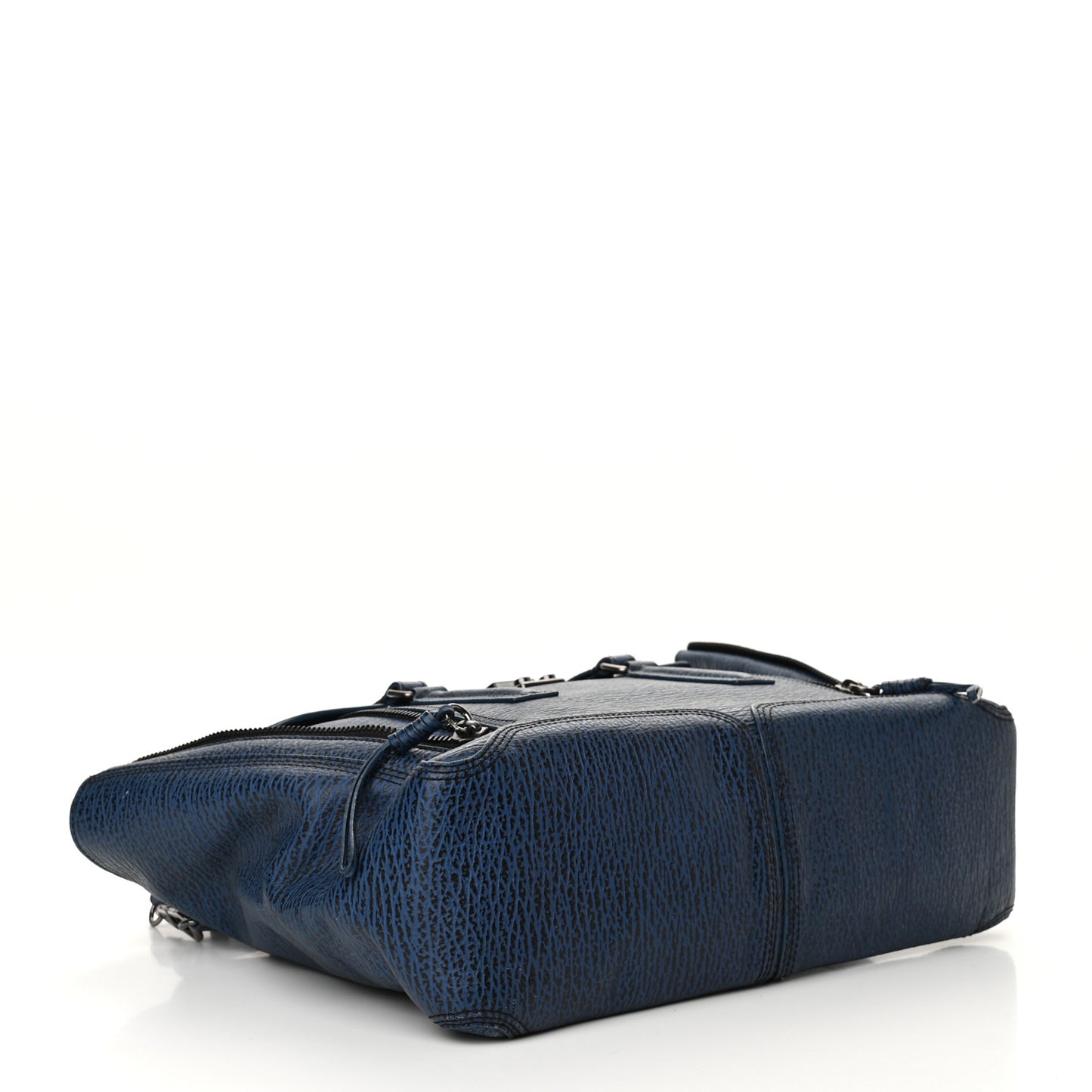 Textured Calfskin Large Pashli Satchel Ink