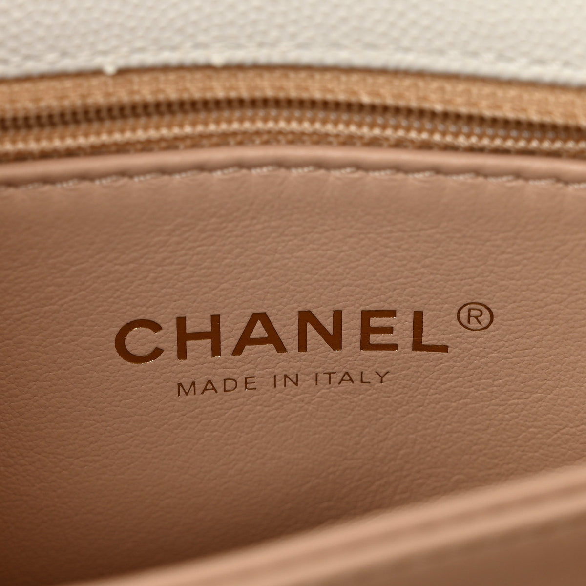 Chanel Caviar Quilted Mini Coco Handle Flap White 6 of 10