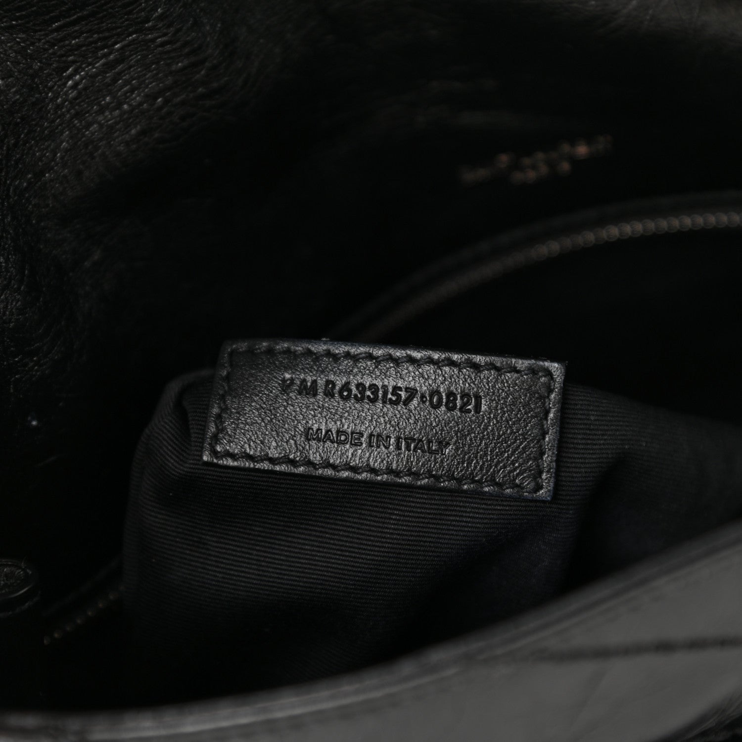 Saint Laurent Crinkled Calfskin Matelasse Monogram Large Niki Chain Satchel Black 7 of 8