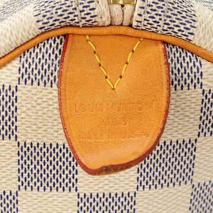 Louis Vuitton Damier Azur Speedy 30 6 of 9