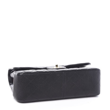 Chanel Caviar Quilted Jumbo Double Flap Black 3 of 8