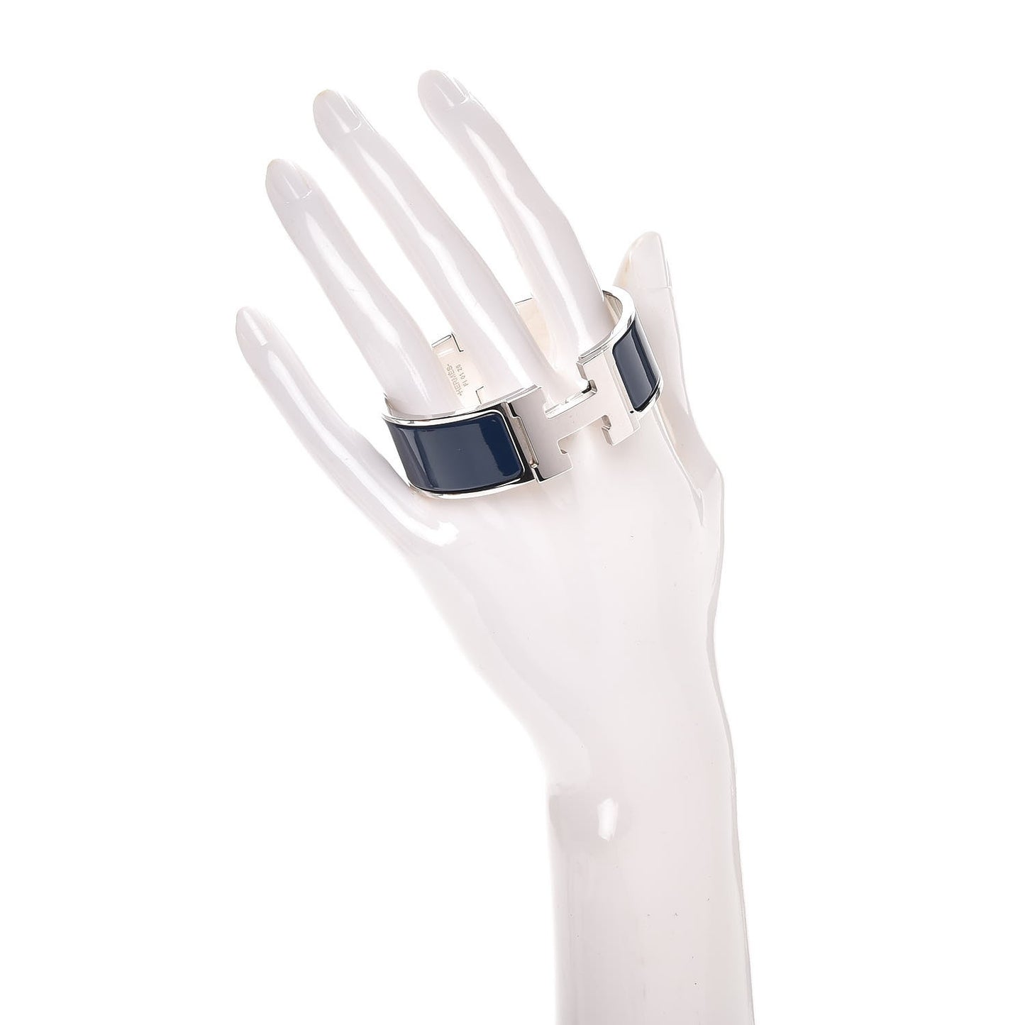 Enamel Wide Clic Clac H Bracelet PM Bleu Biarritz