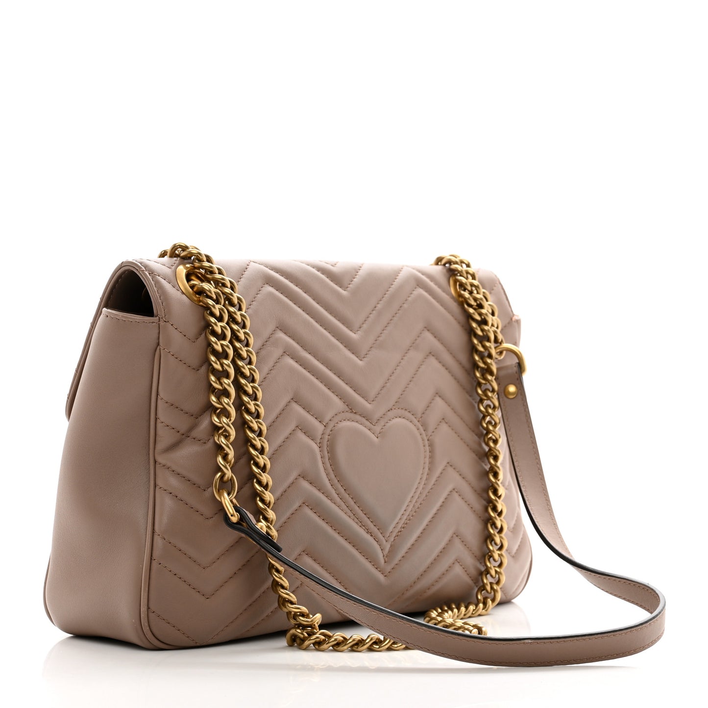 Calfskin Matelasse Medium GG Marmont Shoulder Bag Porcelain Rose
