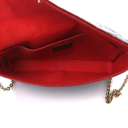 Louis Vuitton Empreinte Pochette Felicie Chain Wallet Marine Rouge 6 of 17