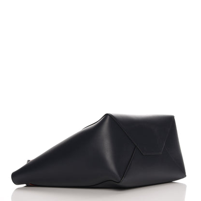 Celine Soft Calfskin Medium Belt Cabas Phantom Navy Blue 4 of 8