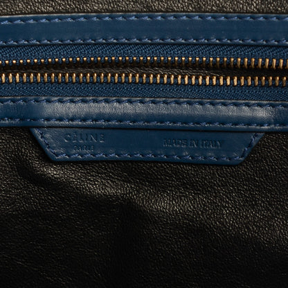 Celine Smooth Calfskin Mini Luggage Ocean Blue 6 of 8