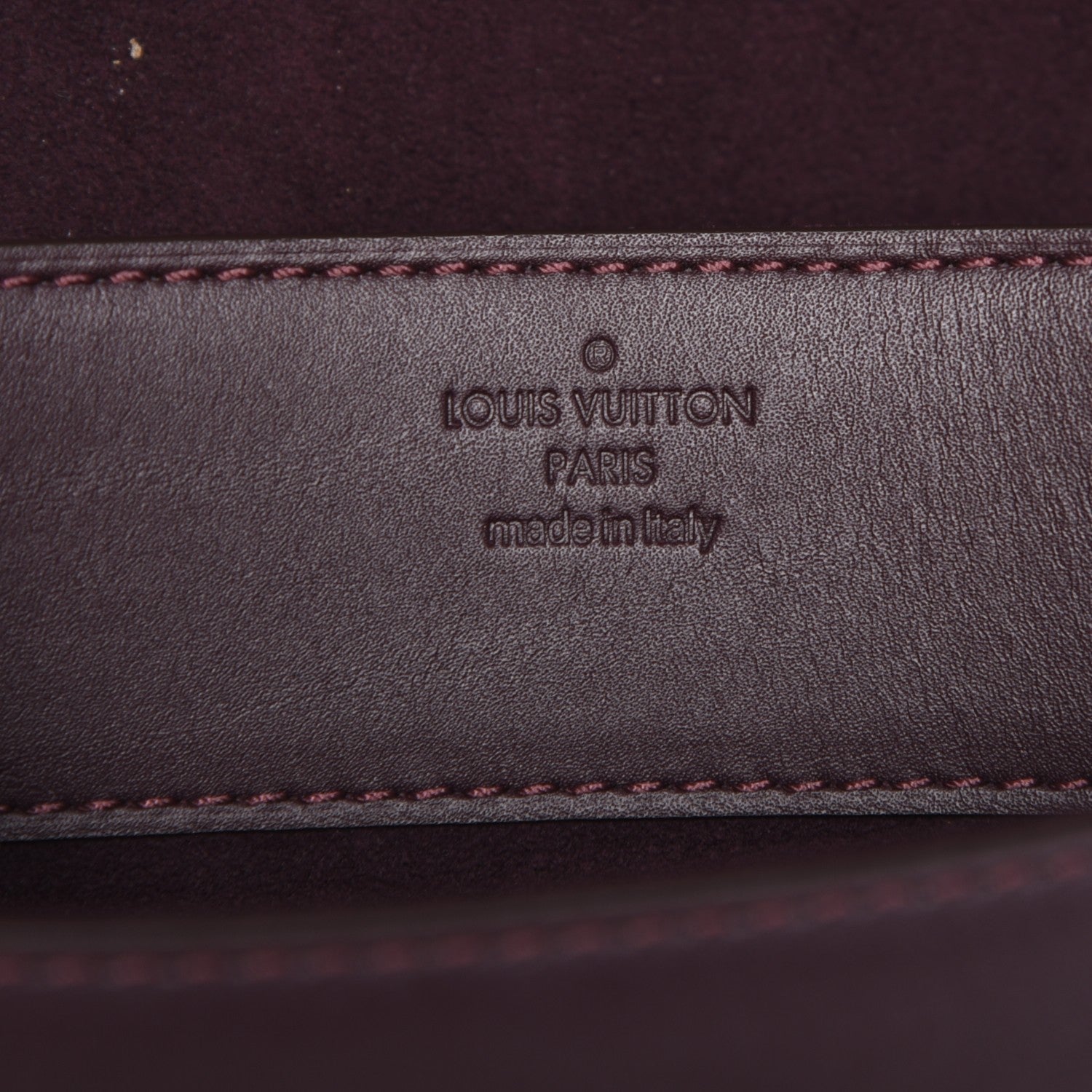 Louis Vuitton Calfskin Chain Louise GM Amarante 8 of 8
