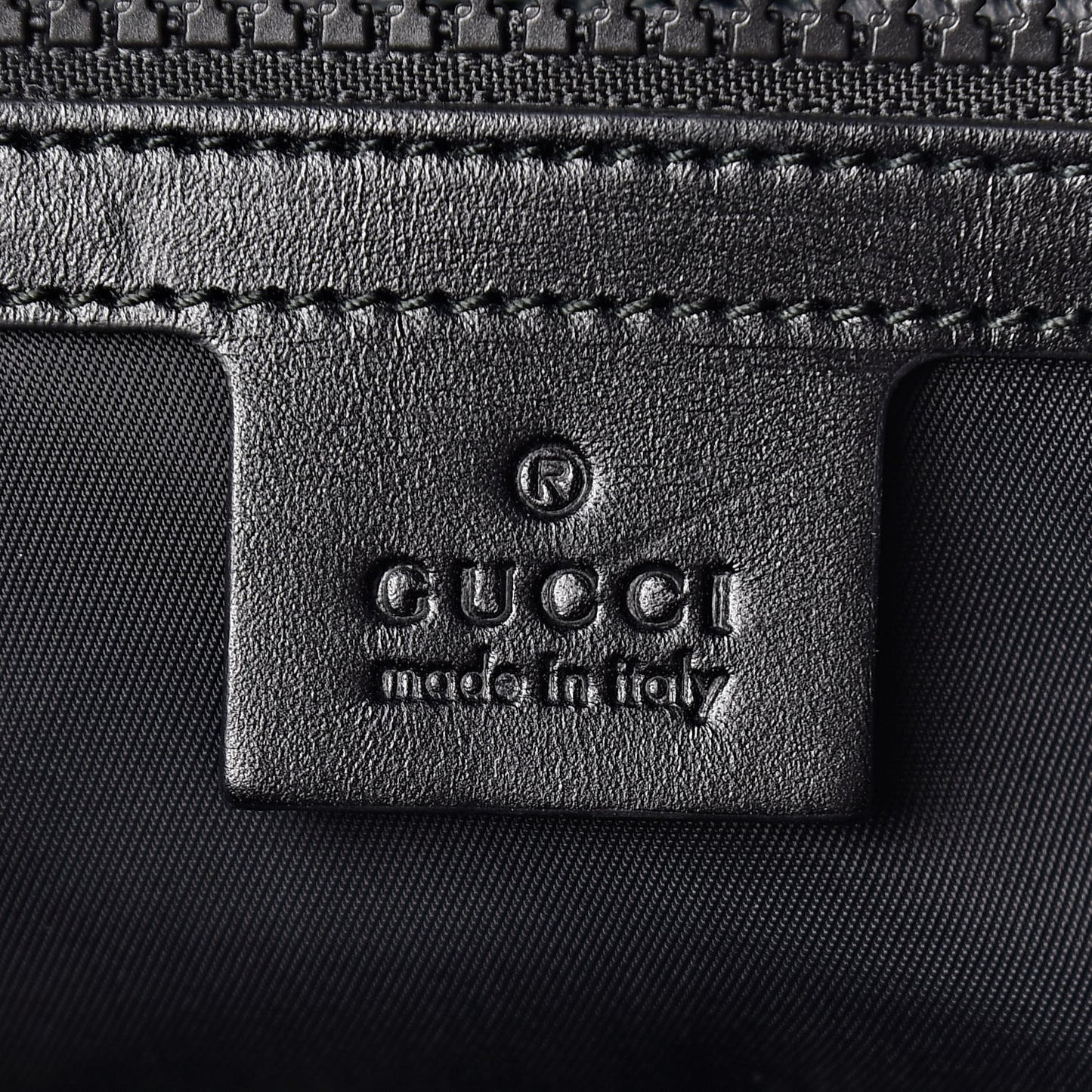 Techno Canvas GucciGhost Double Buckle Backpack Black New Acquamarine