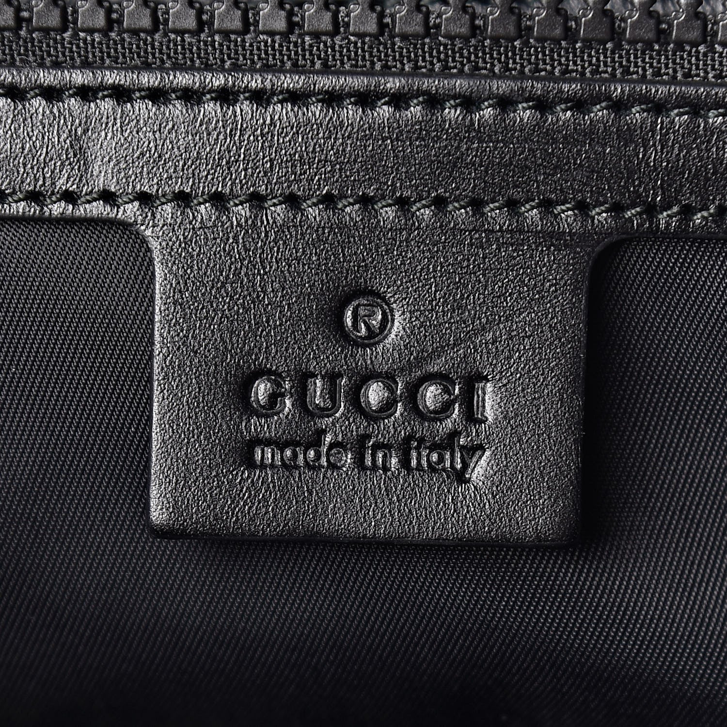 Gucci Techno Canvas GucciGhost Double Buckle Backpack Black New Acquamarine 6 of 11