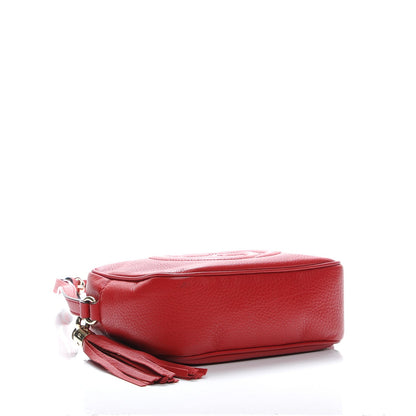 Gucci Pebbled Calfskin Small Soho Disco Bag Vibrant Red 4 of 8