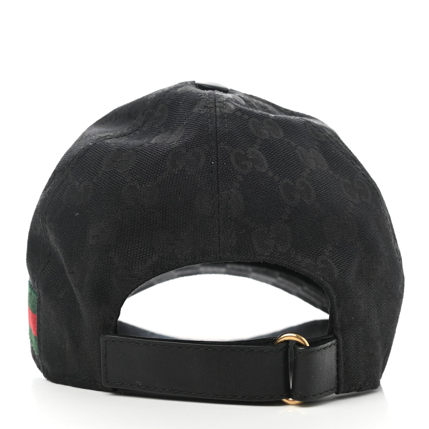 Monogram Web Baseball Hat M Black