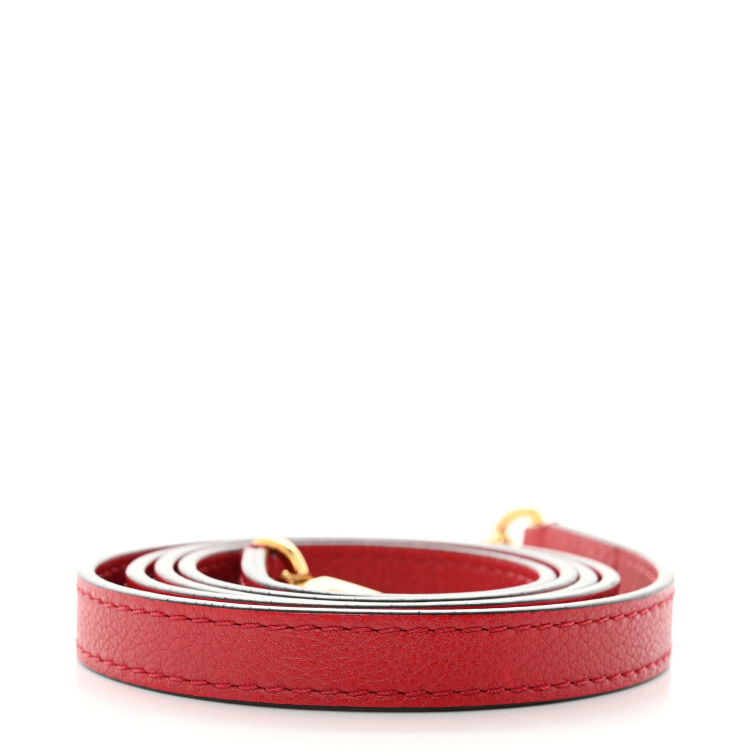 Louis Vuitton Calfskin 12mm Shoulder Strap Coquelicot 2 of 3
