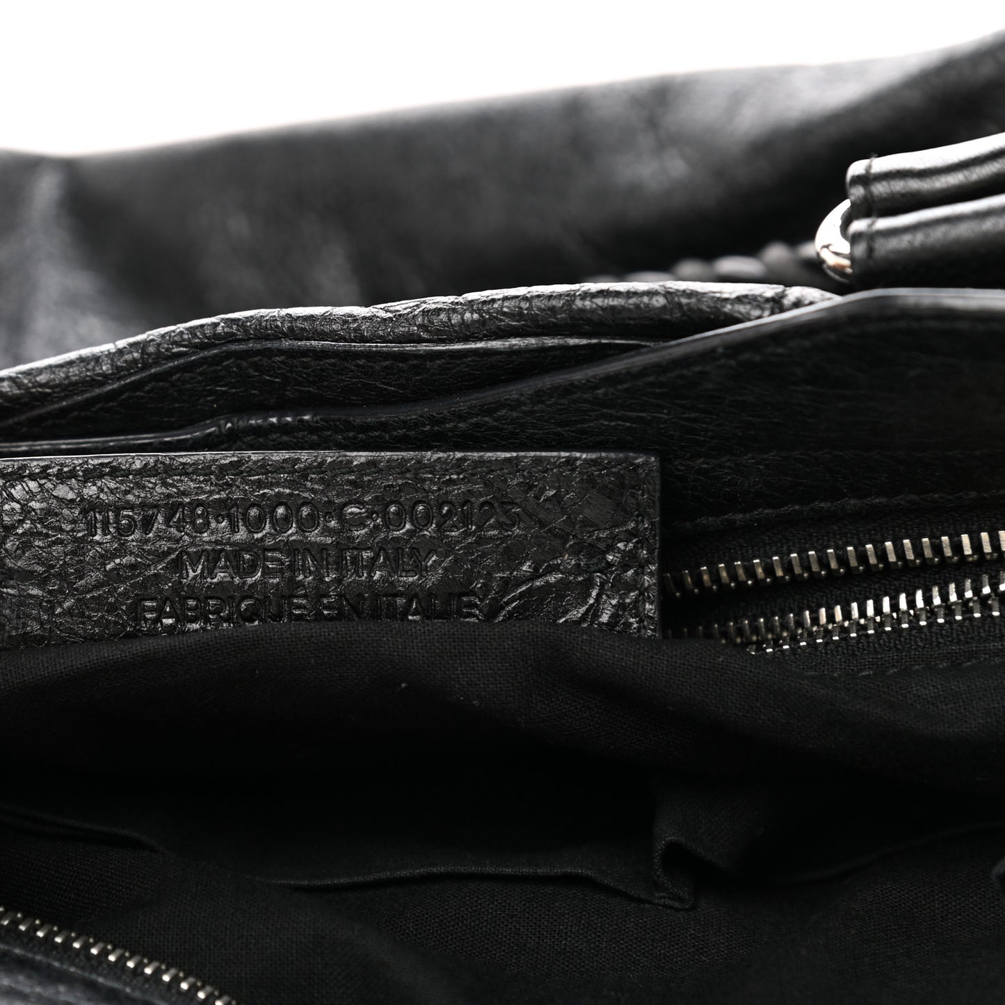 Agneau Classic Silver Hardware City Black