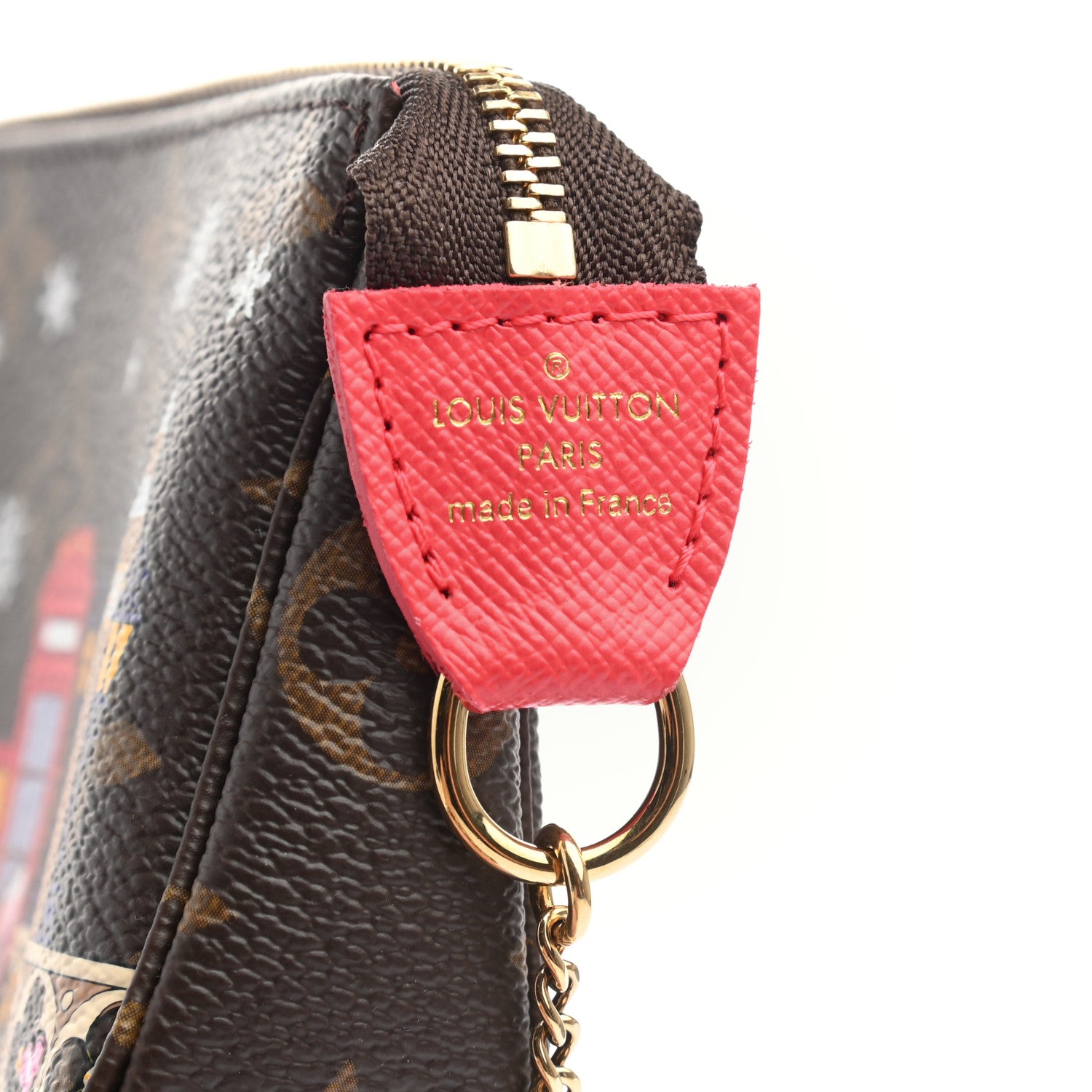Louis Vuitton Monogram 2021 Christmas Animation London Mini Pochette Accessories Red 6 of 7