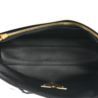 Louis Vuitton Lambskin Malletage Top Handle GO-14 MM White Black 6 of 10