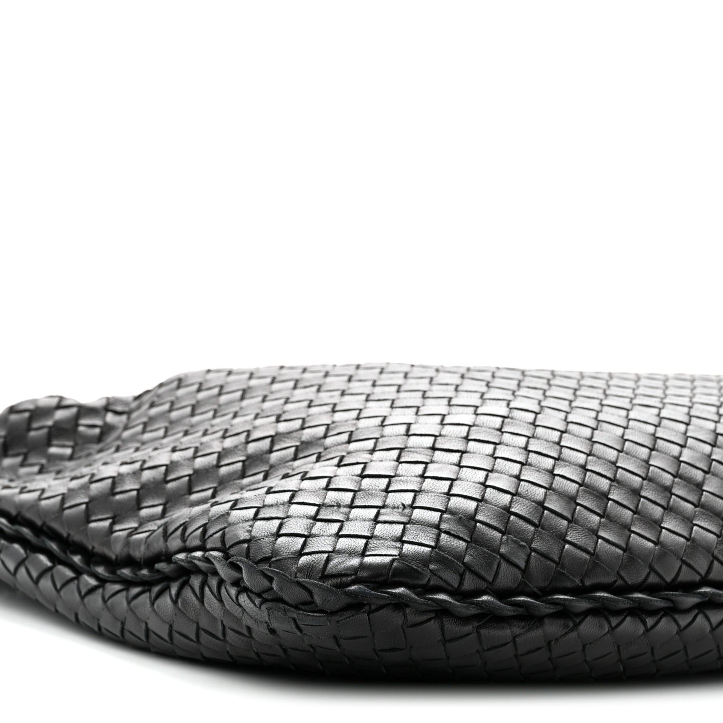 Nappa Intrecciato Large Veneta Hobo Black