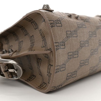 Balenciaga Coated Canvas BB Monogram Neo Cagole Handbag XS Beige Brown 10 of 11