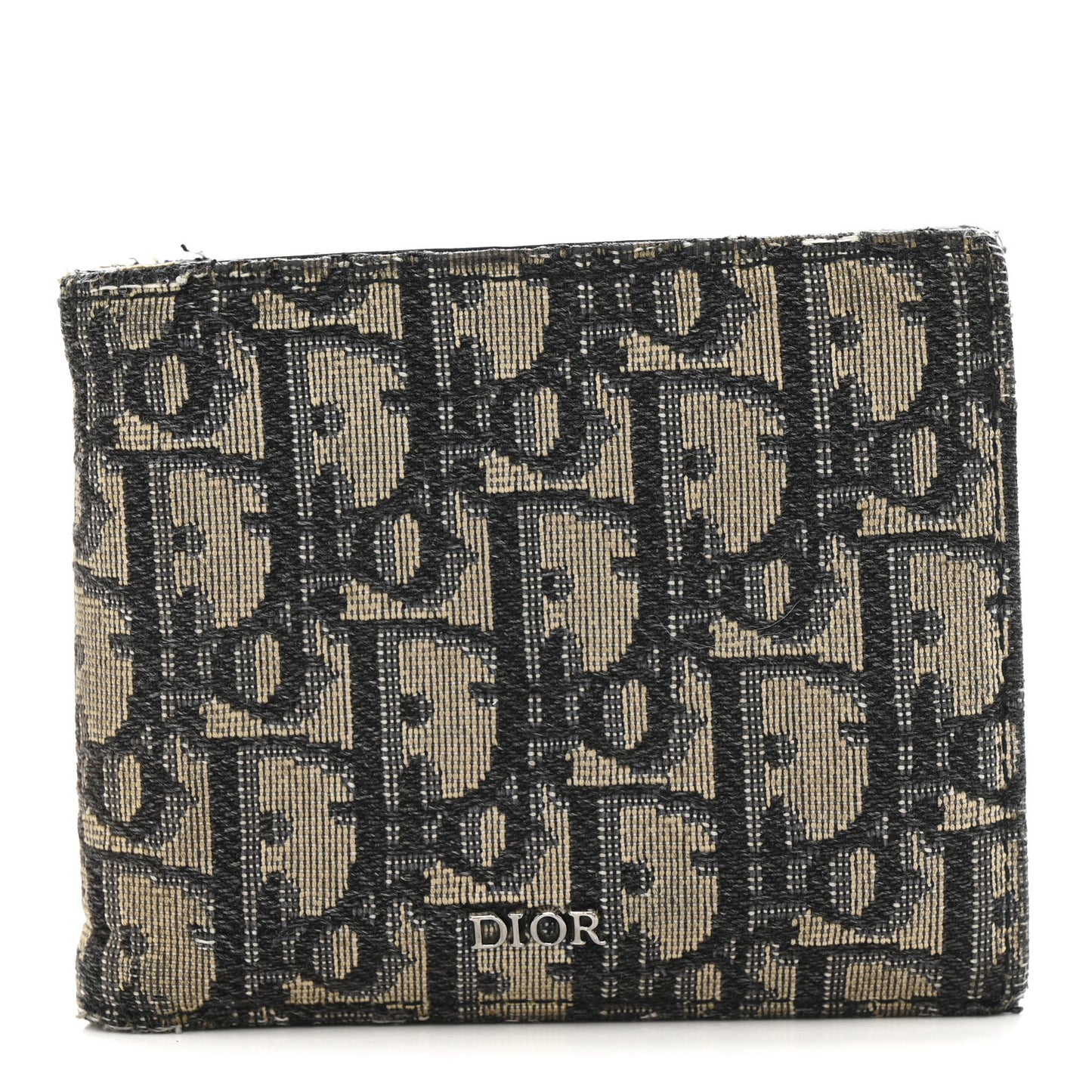 Oblique Bi-Fold Wallet Blue