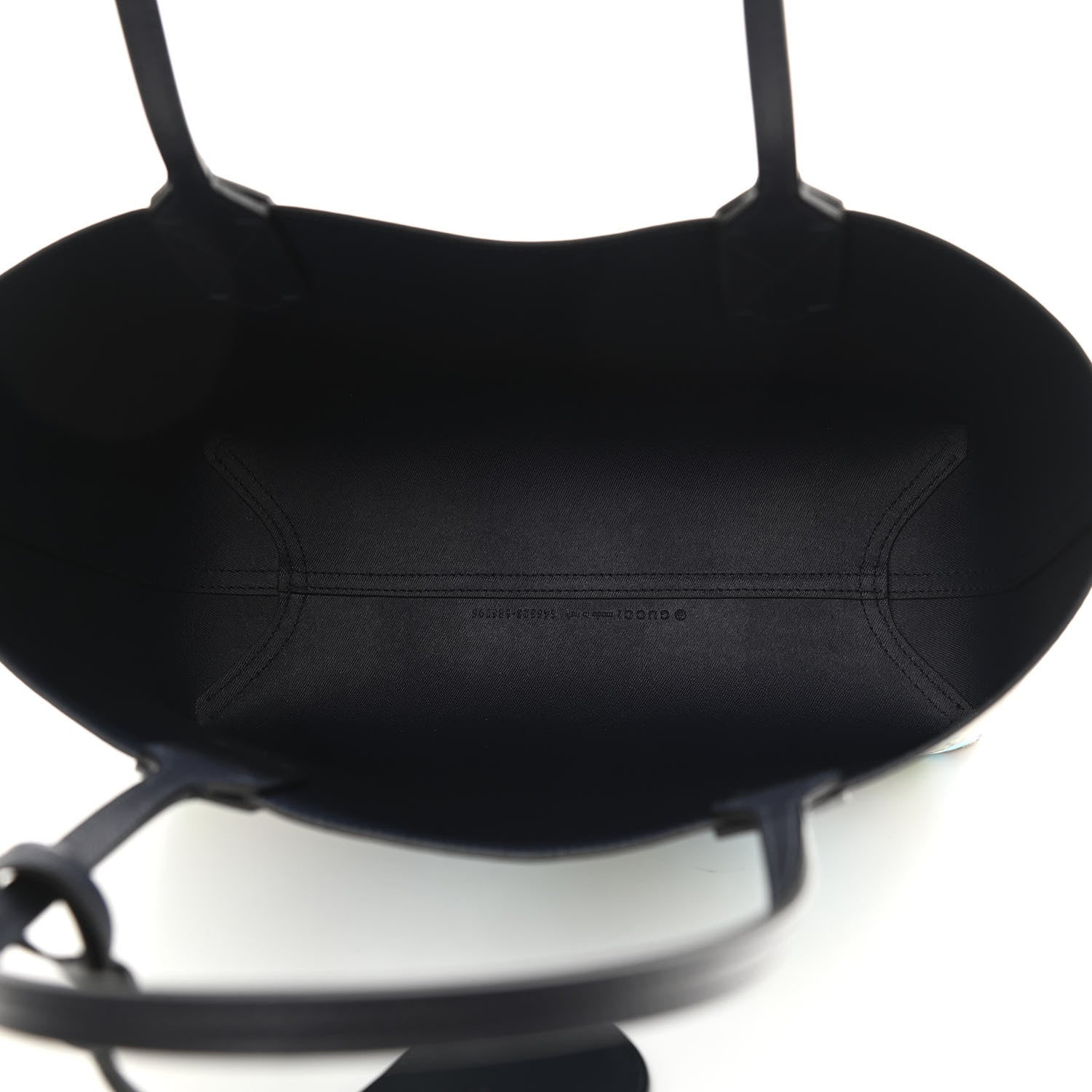 Gucci GG Supreme Monogram Blooms Small Reversible Tote Beige Blue Navy 9 of 18