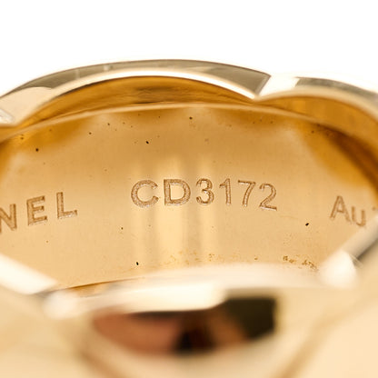 Chanel 18K Yellow Gold Large Coco Crush Ring 53 6.5 5 of 8