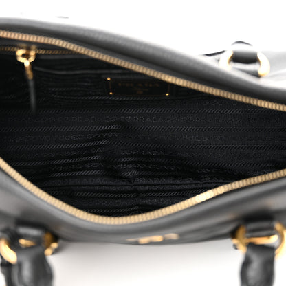 Prada Tessuto Nylon Vitello Daino Shopping Satchel Black 5 of 10