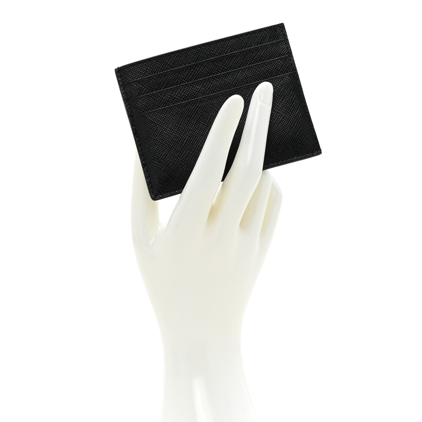 Saffiano Card Holder Black