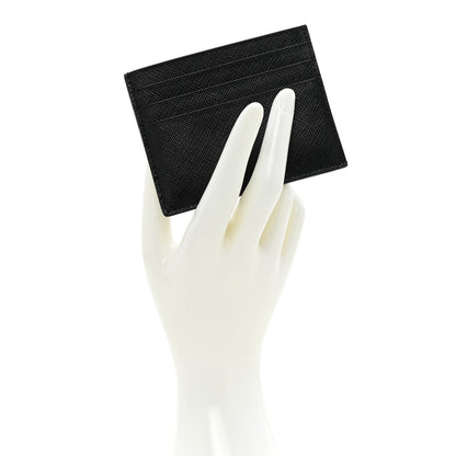 Prada Saffiano Card Holder Black 2 of 10