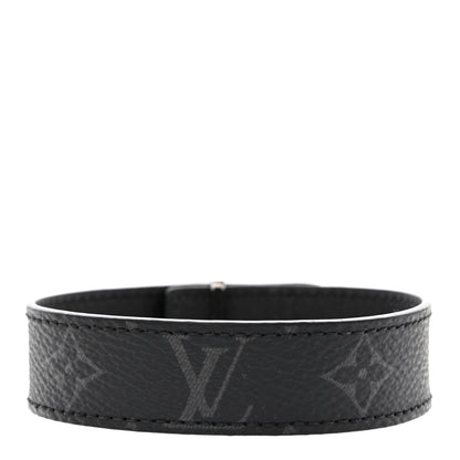Louis Vuitton Monogram Eclipse LV Slim Bracelet 19 3 of 7
