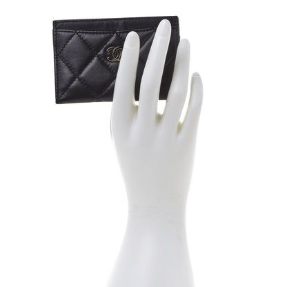 Chanel Lambskin Quilted Card Holder Black 2 of 9