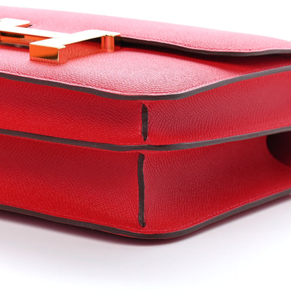 Hermes Epsom Constance 24 Rouge Casaque 9 of 9