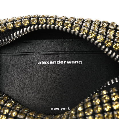 Alexander Wang Mesh Crystal Rhinestone Medium Heiress Pouch Porcelain 6 of 13
