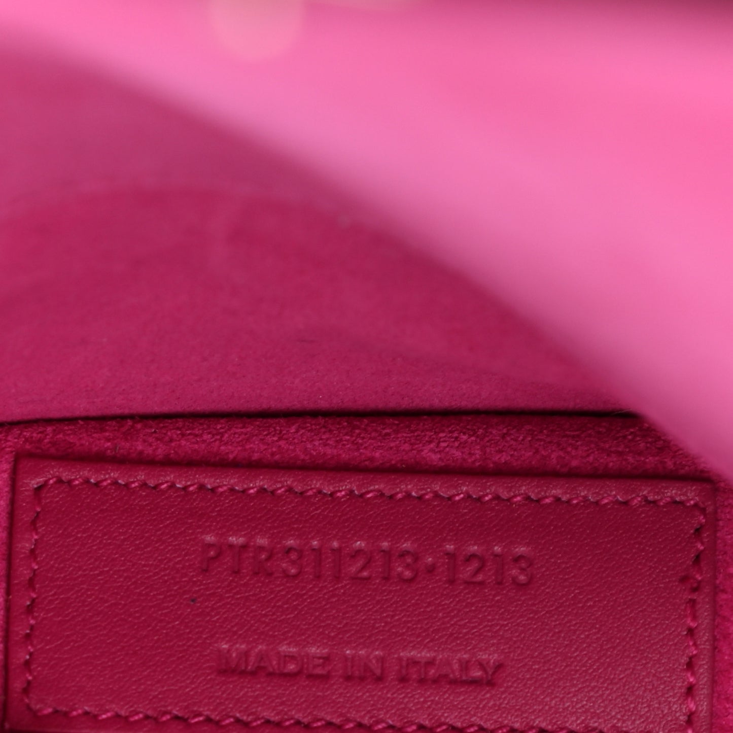 Calfskin Classic Y Ligne Clutch Fuchsia