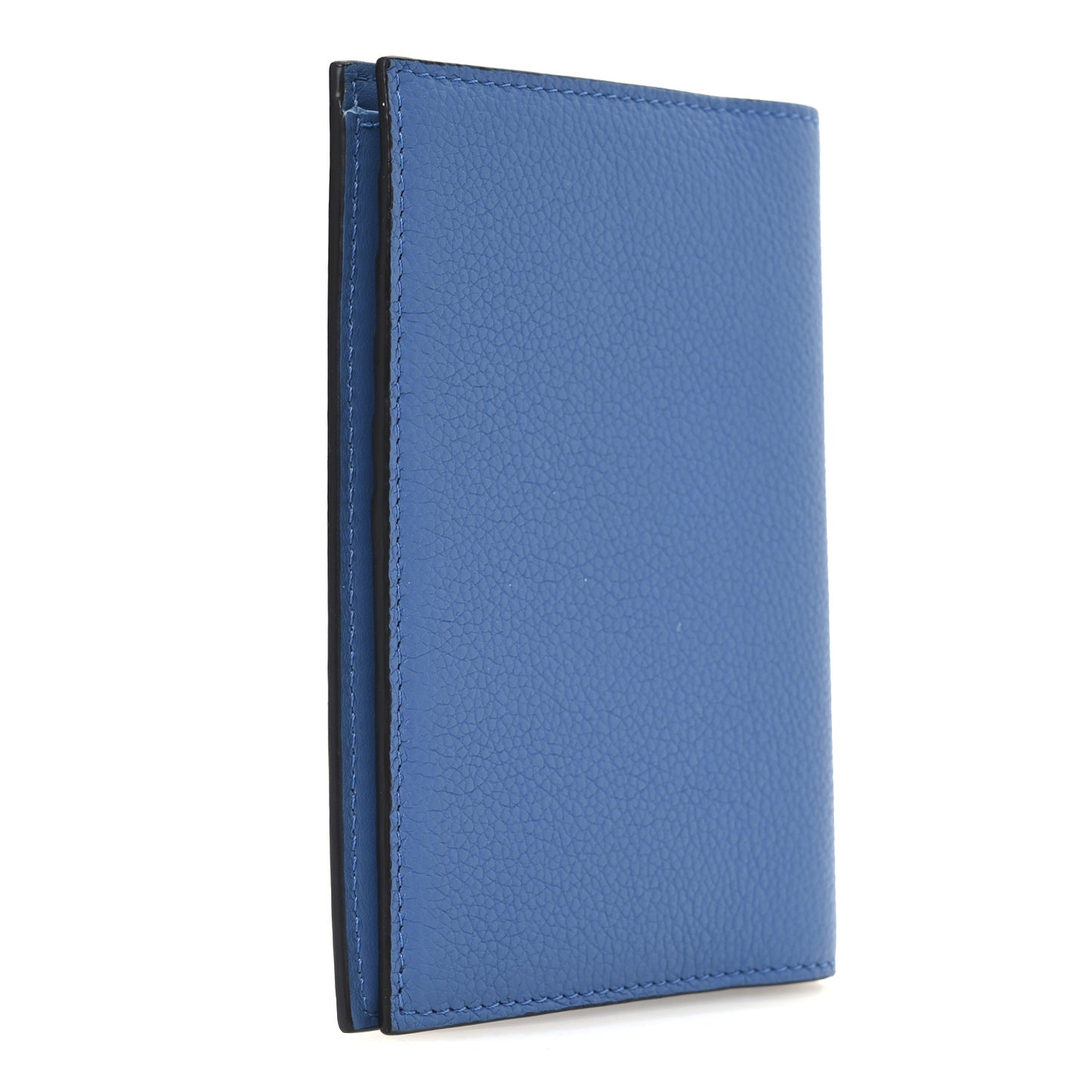 Cuoio Romano Logo Passport Cover Blue