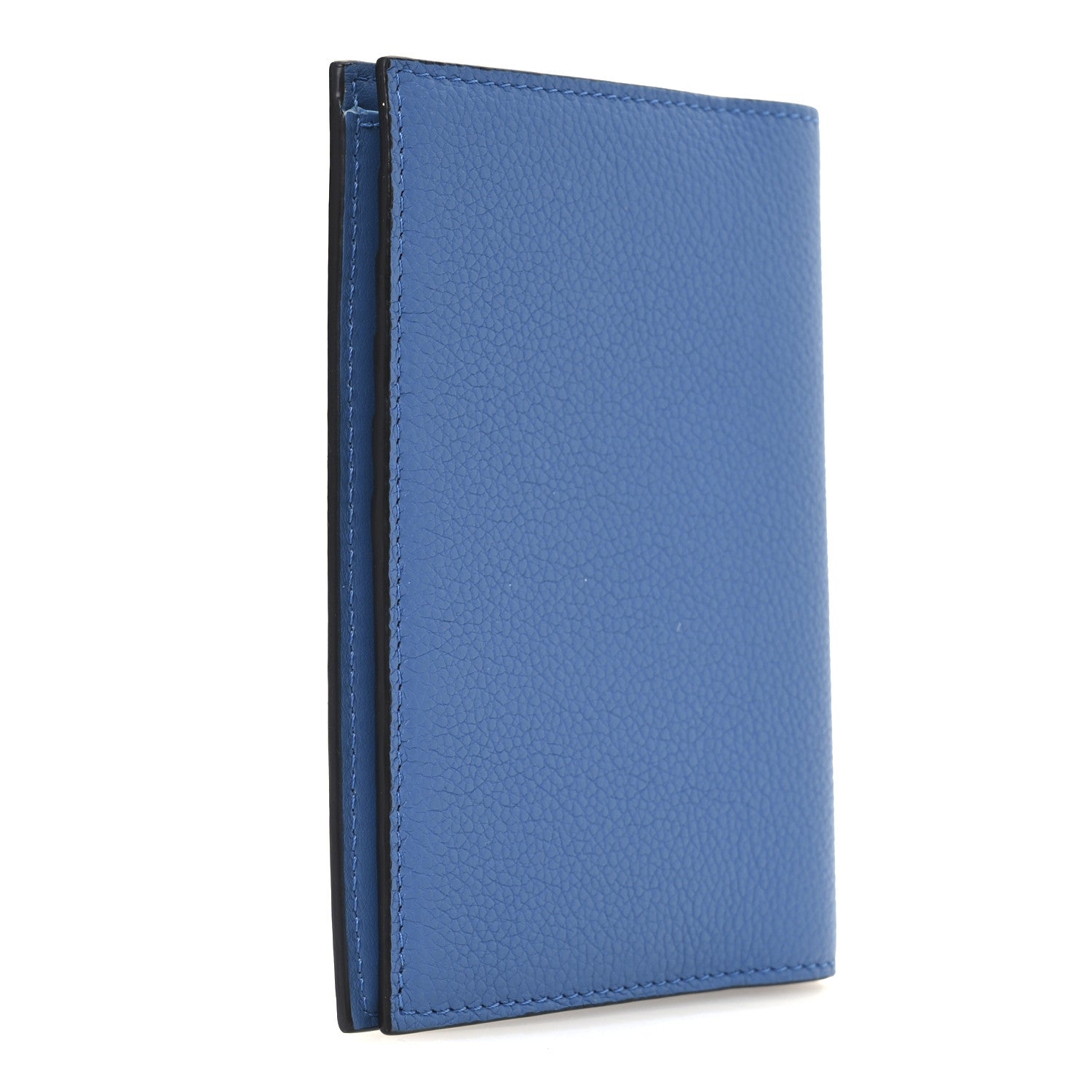 Fendi Cuoio Romano Logo Passport Cover Blue 3 of 8